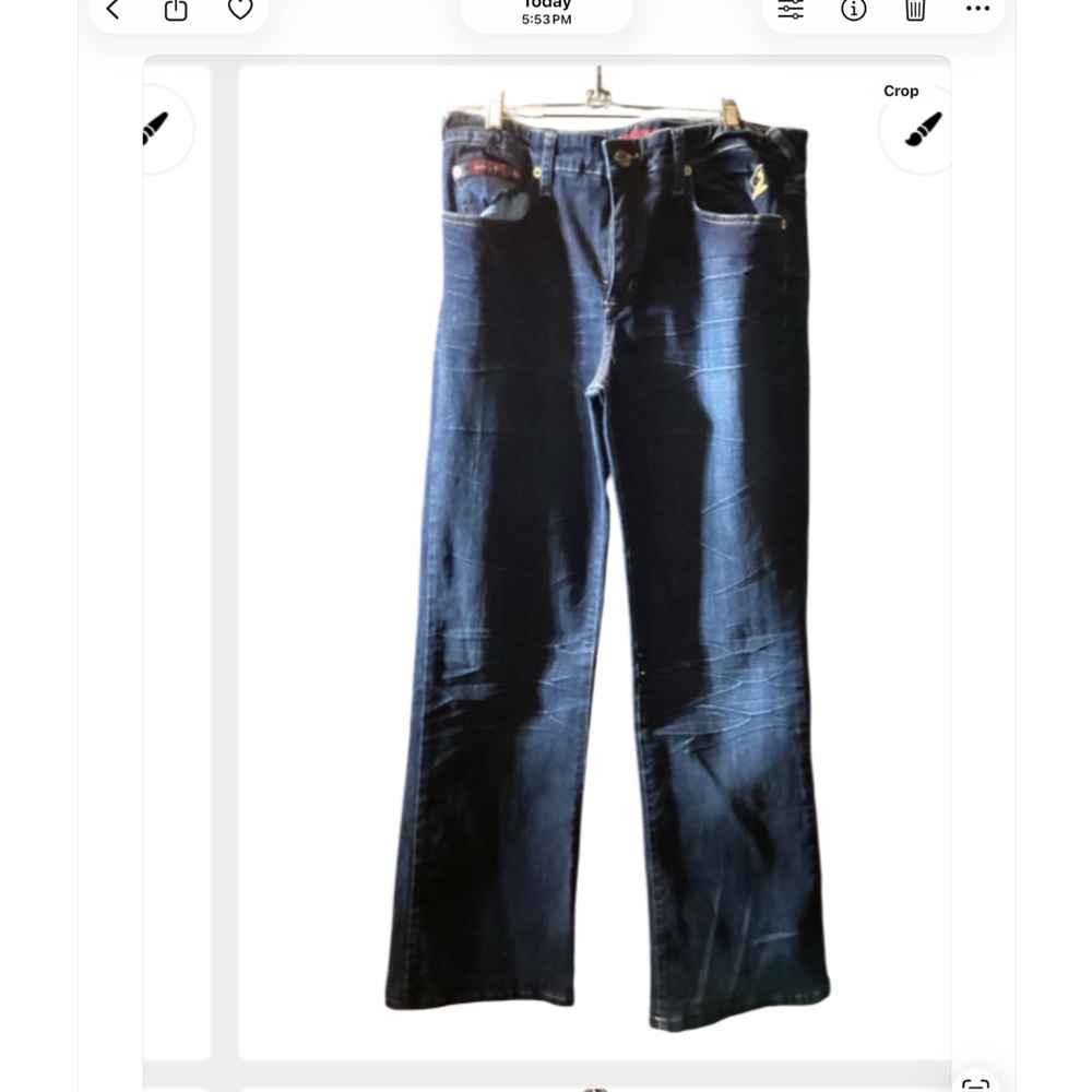 Vintage Baby Phat Dark Blue Flare Jeans